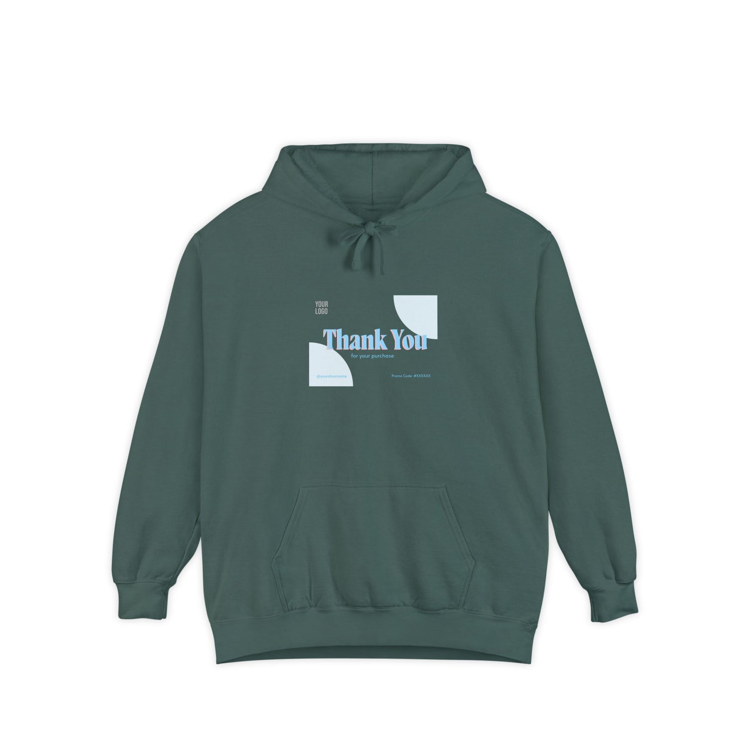 Thank You Unisex Garment-Dyed Hoodie | Cozy Casual Wear for Gratitude &amp; Appreciation