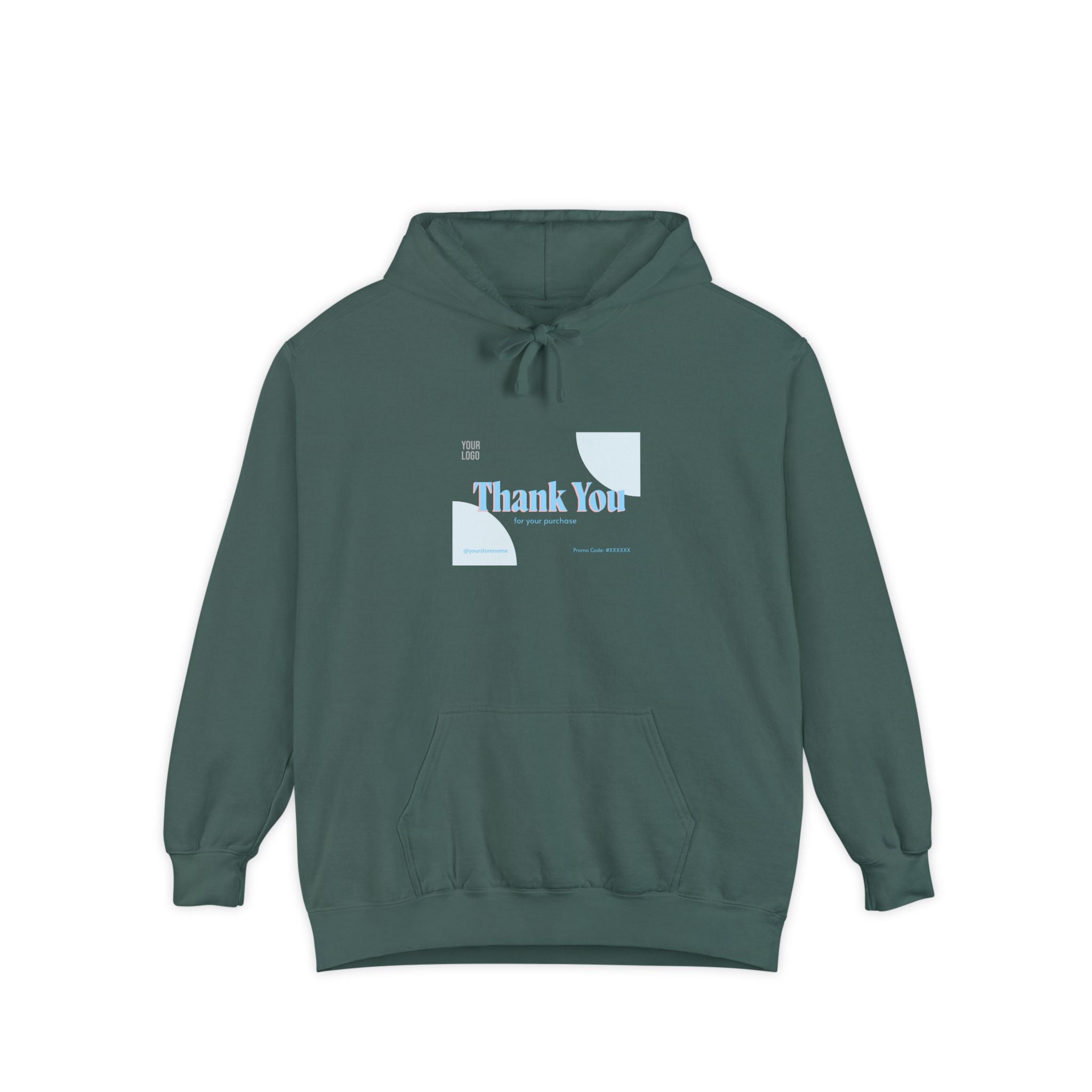 Thank You Unisex Garment-Dyed Hoodie | Cozy Casual Wear for Gratitude &amp; Appreciation