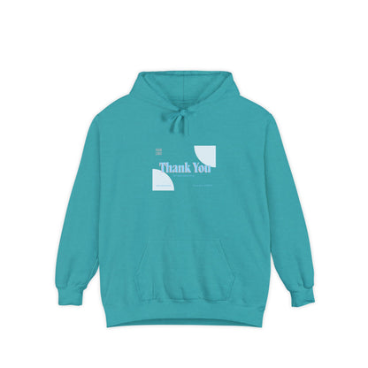 Thank You Unisex Garment-Dyed Hoodie | Cozy Casual Wear for Gratitude &amp; Appreciation