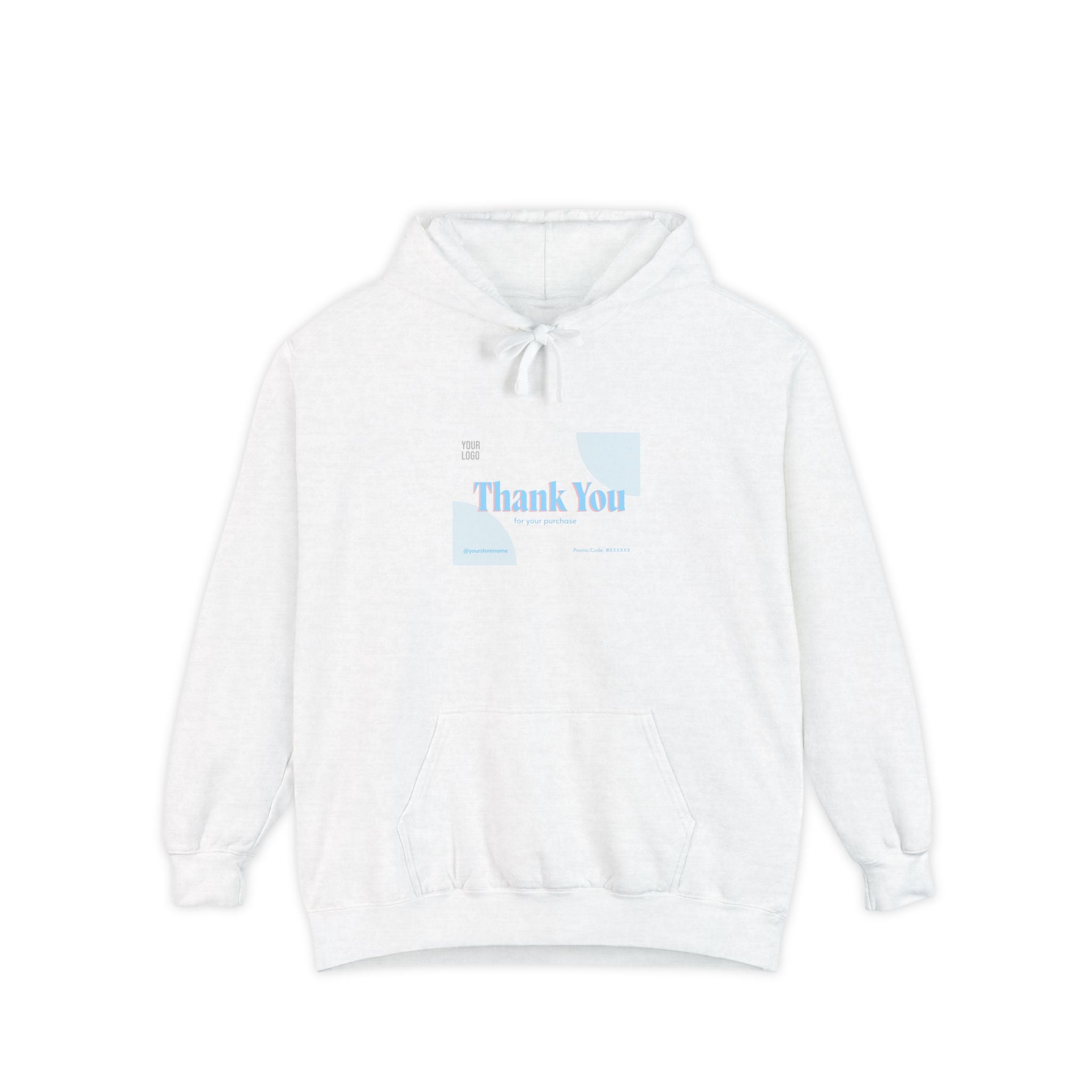 Thank You Unisex Garment-Dyed Hoodie | Cozy Casual Wear for Gratitude &amp; Appreciation