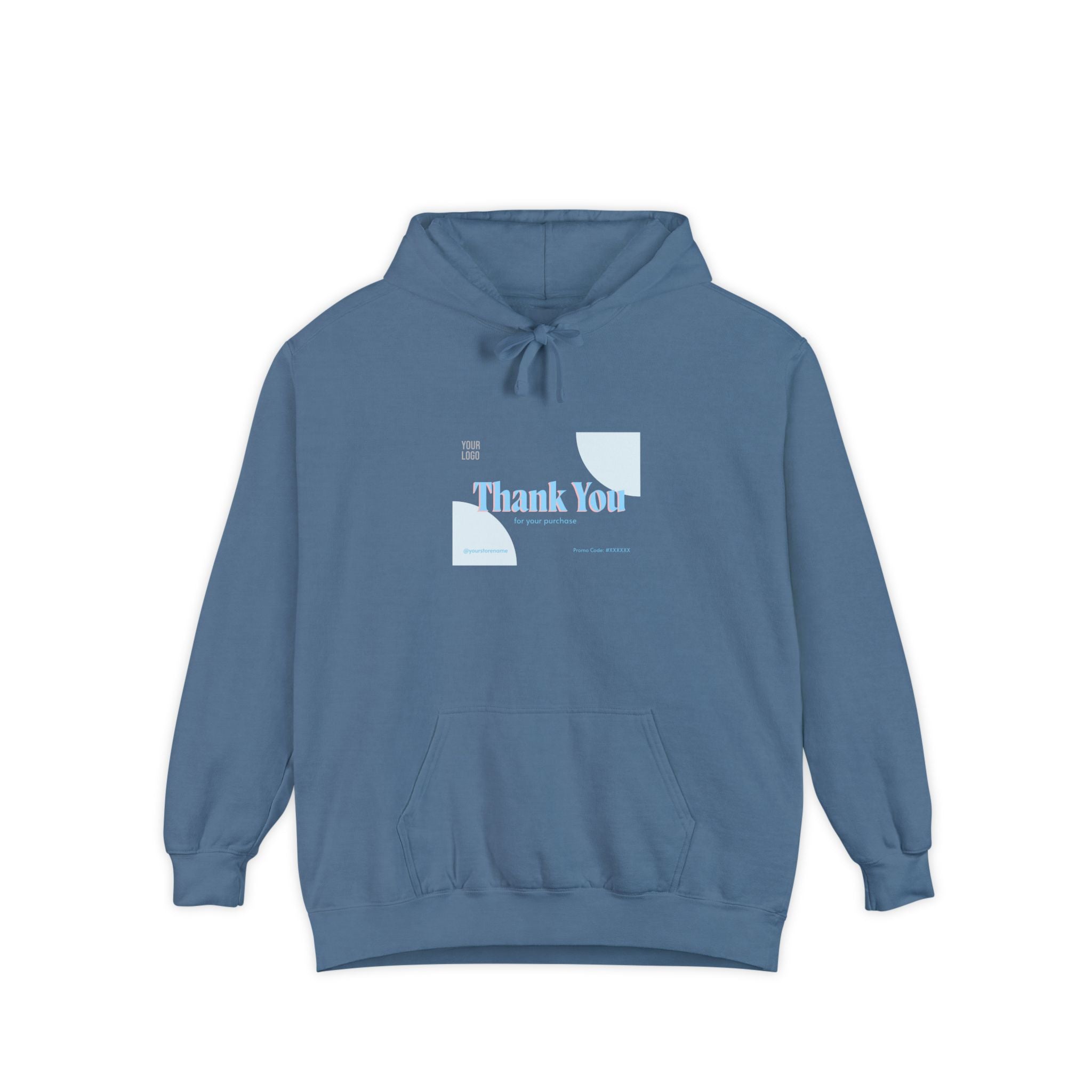 Thank You Unisex Garment-Dyed Hoodie | Cozy Casual Wear for Gratitude &amp; Appreciation