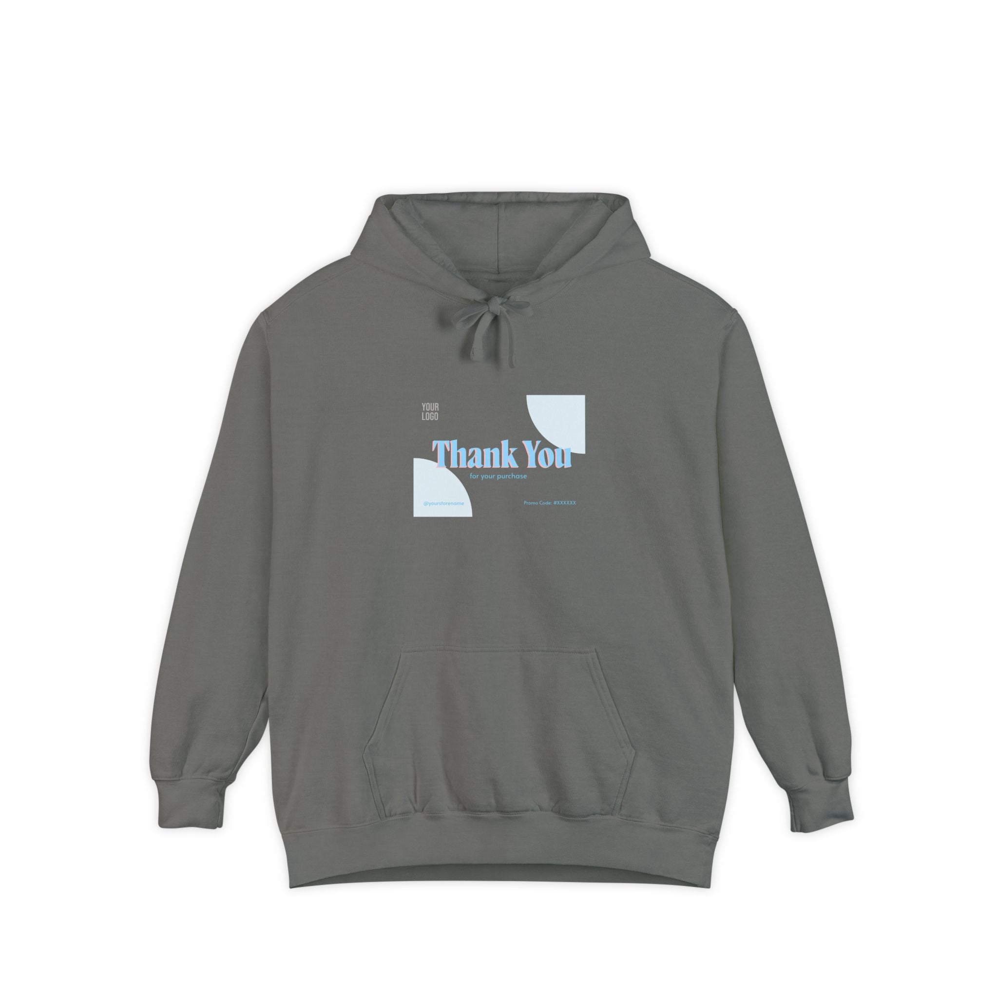 Thank You Unisex Garment-Dyed Hoodie | Cozy Casual Wear for Gratitude &amp; Appreciation