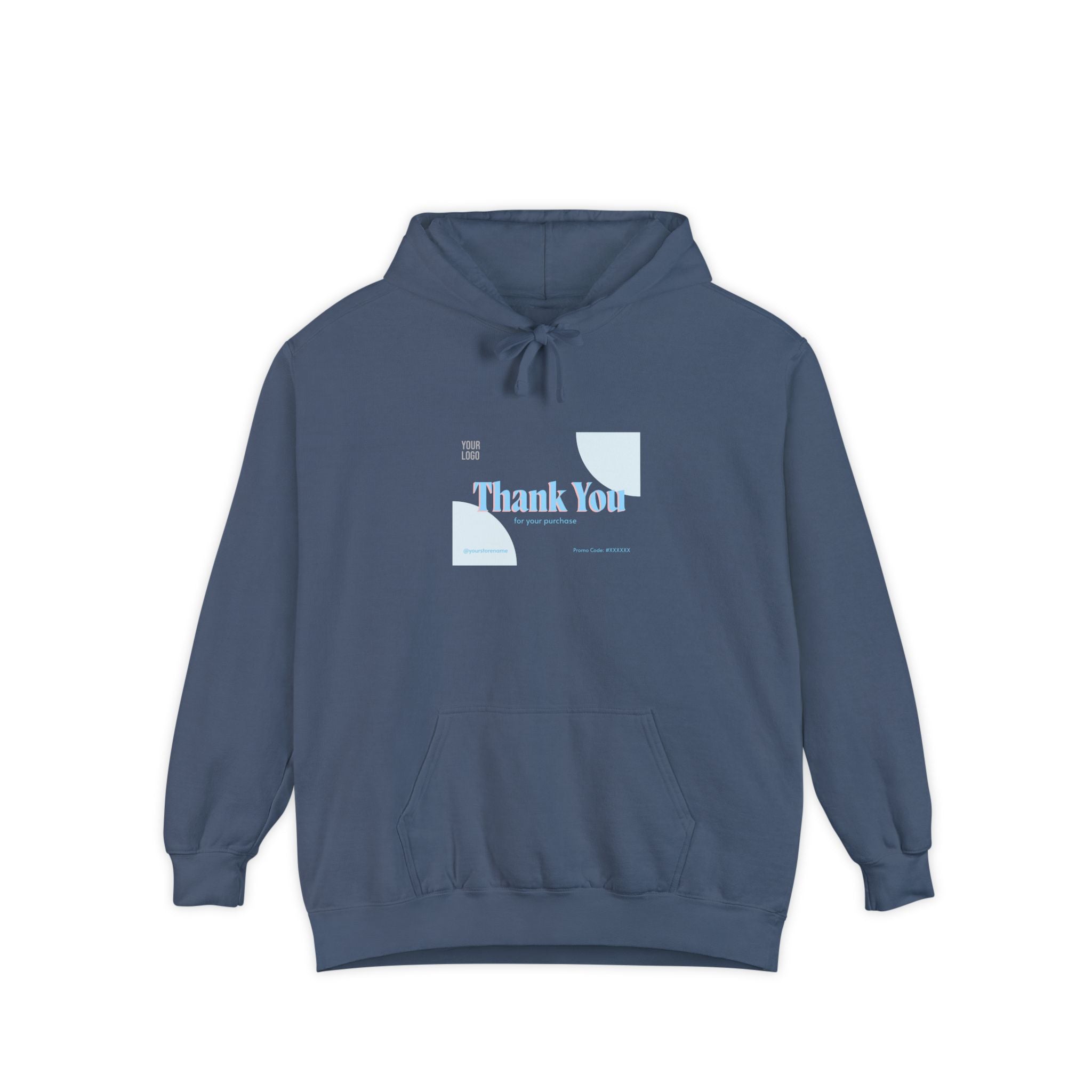 Thank You Unisex Garment-Dyed Hoodie | Cozy Casual Wear for Gratitude &amp; Appreciation