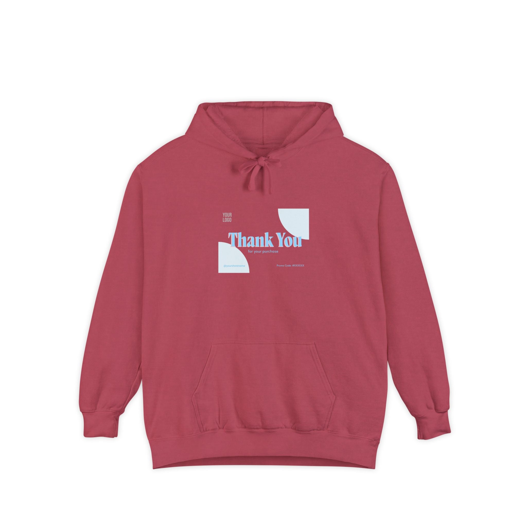 Thank You Unisex Garment-Dyed Hoodie | Cozy Casual Wear for Gratitude &amp; Appreciation