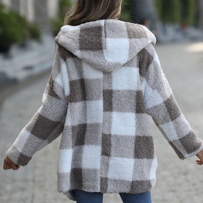 Long Sleeve Loose Plaid